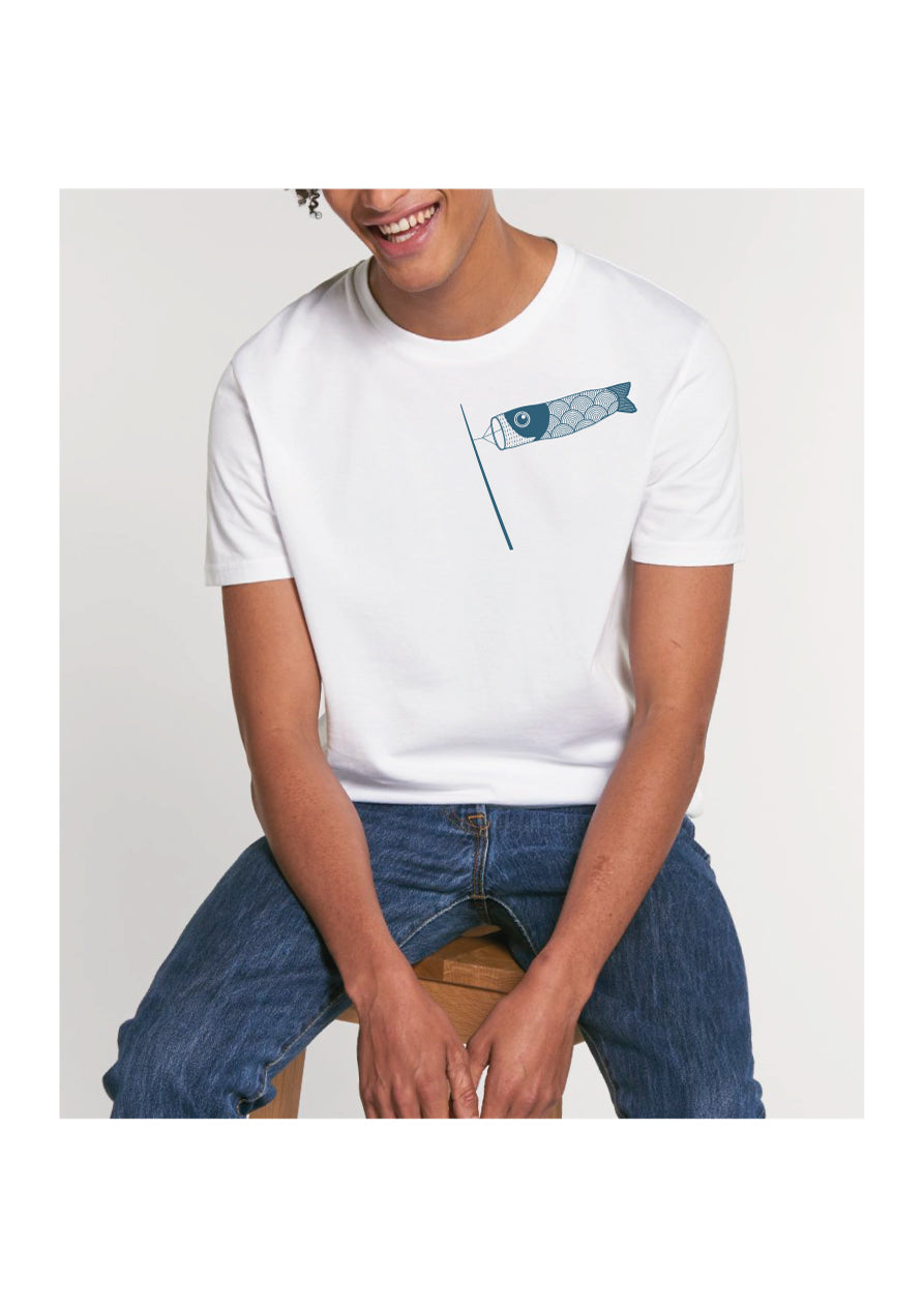 T-shirt Carpe Koi Blanc