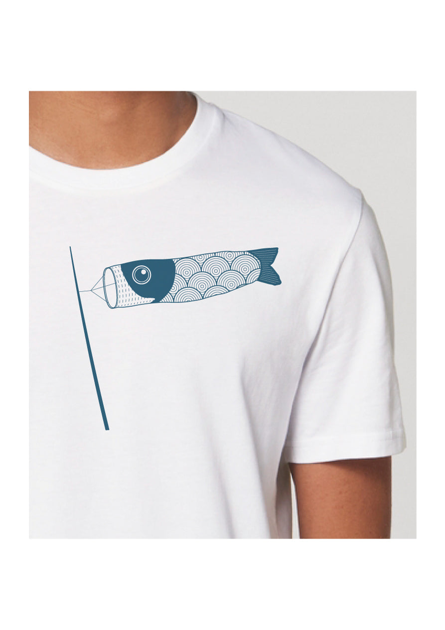 T-shirt Carpe Koi Blanc