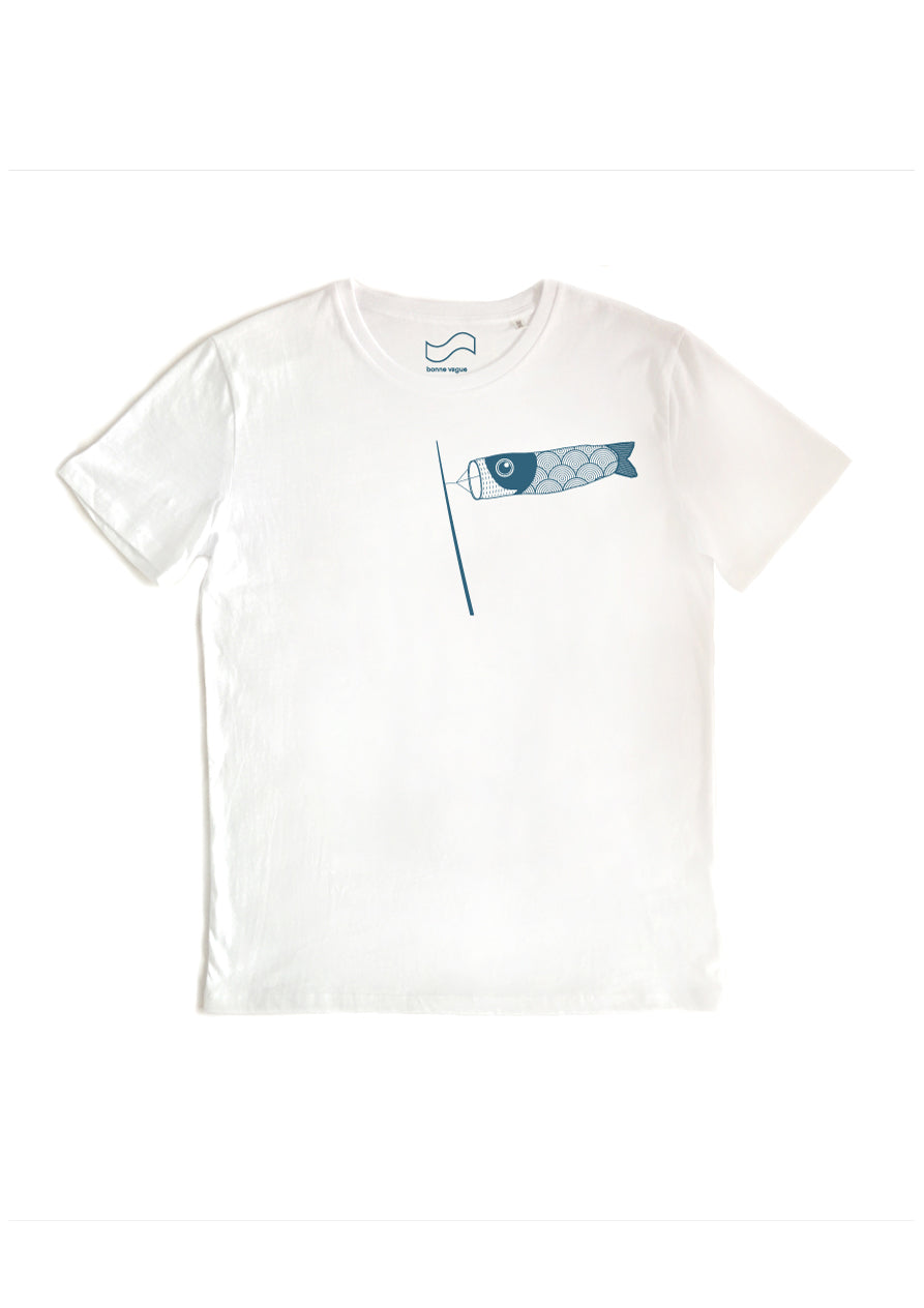 T-shirt Carpe Koi Blanc
