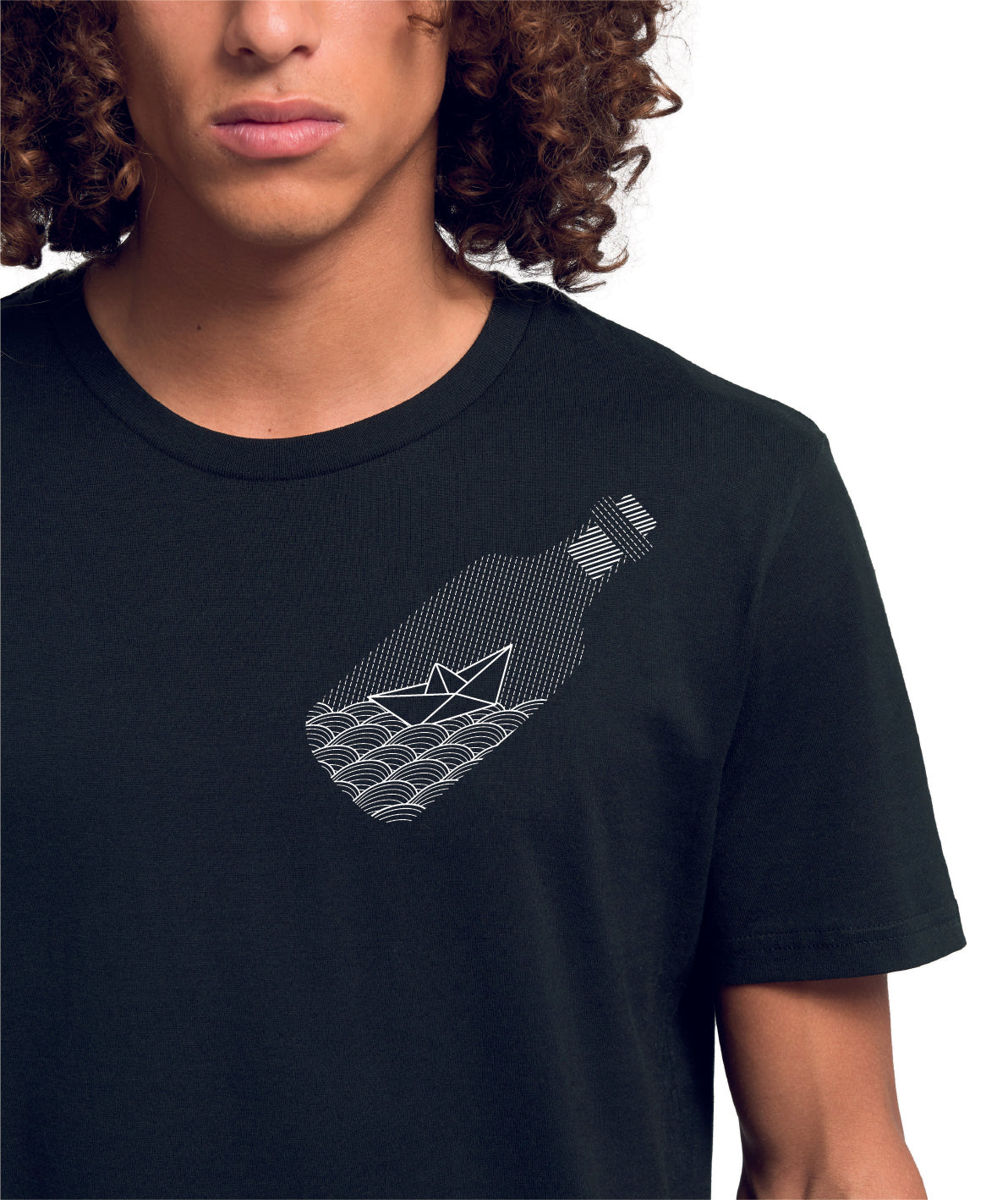 Tee-shirt Bouteille à la mer (noir)
