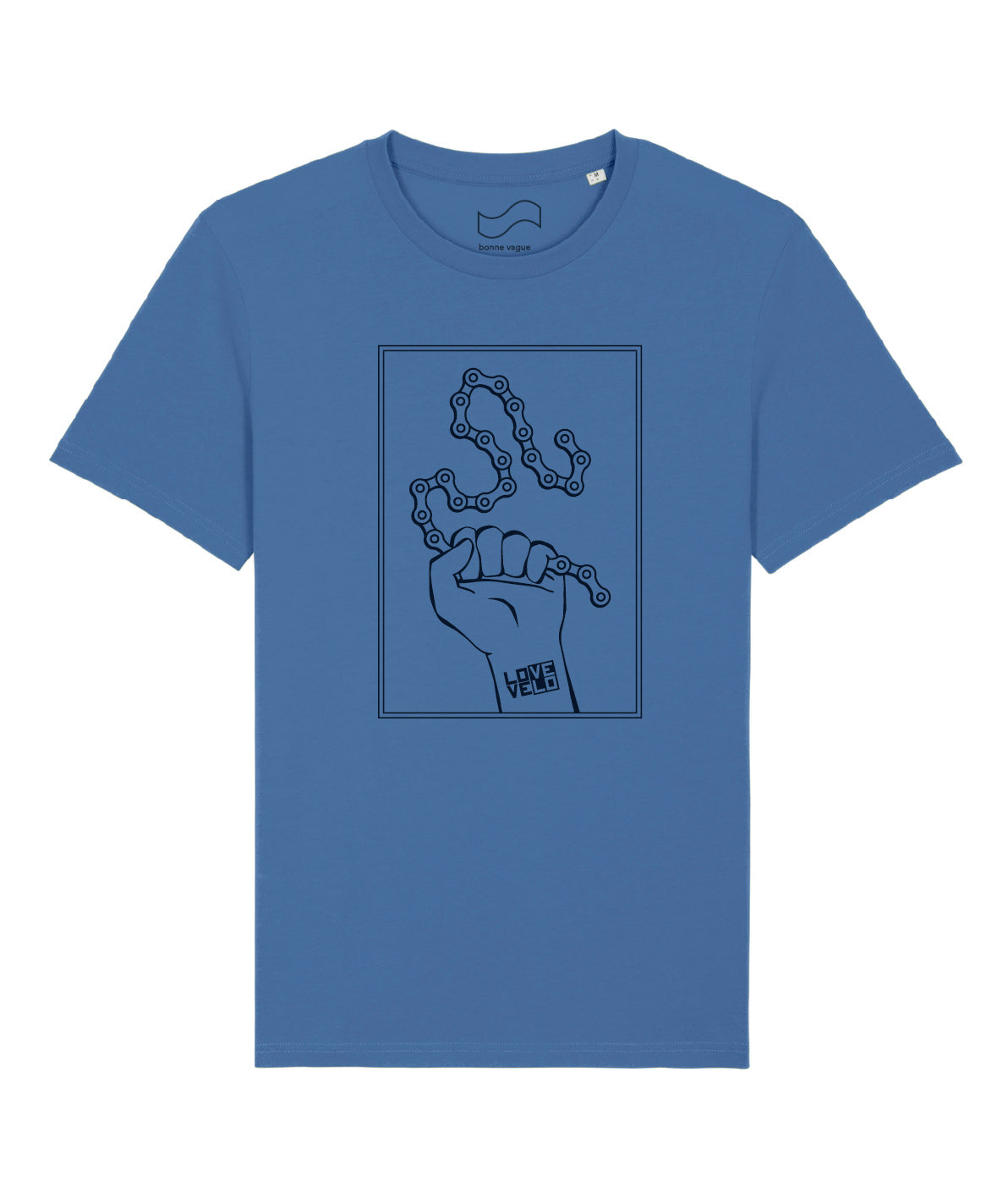 T-shirt Poing LOVE/VELO (bleu)
