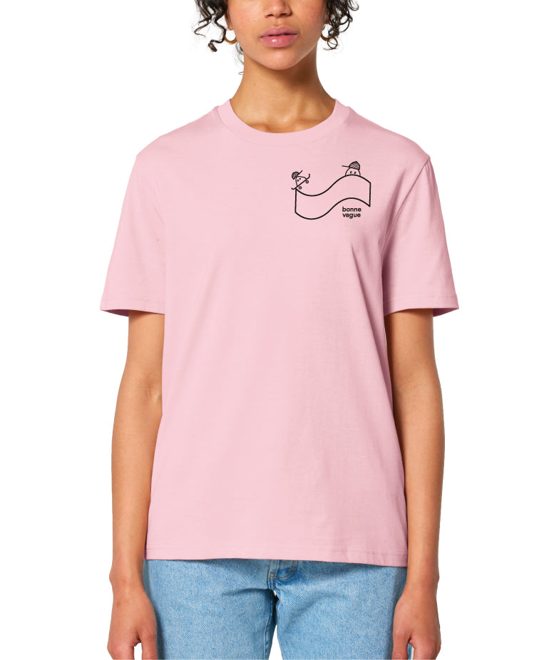 T-shirt SKATE logo rose