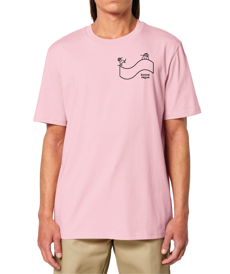 T-shirt SKATE logo rose