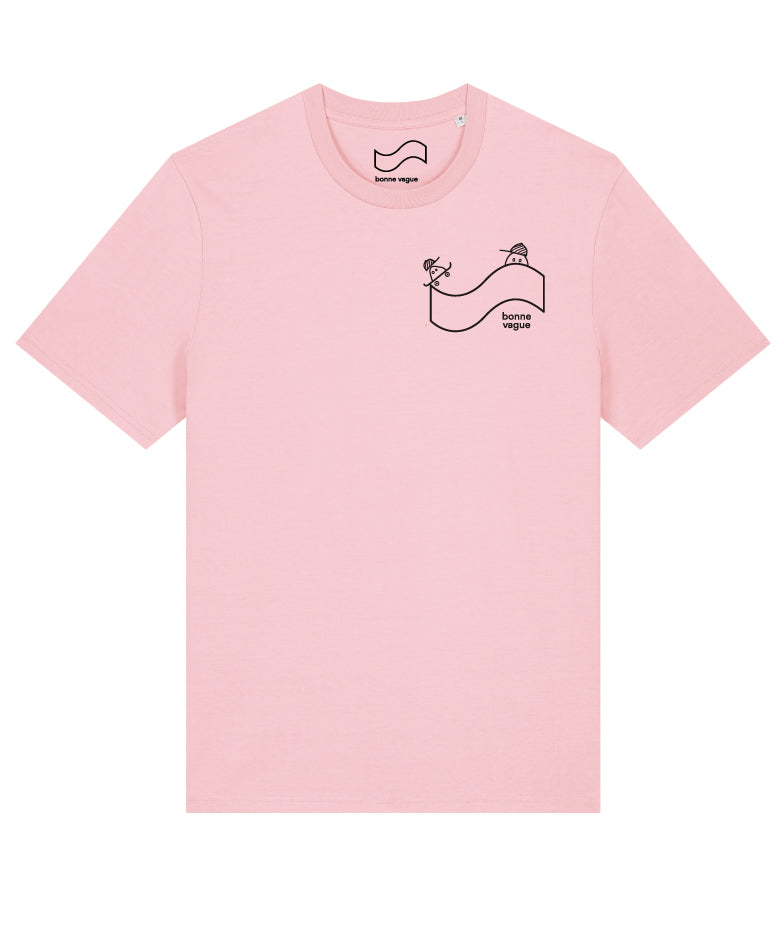 T-shirt SKATE logo rose