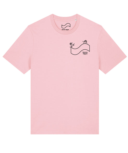 T-shirt SKATE logo rose