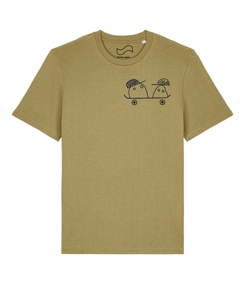 T-shirt SKATE Duo vert olive
