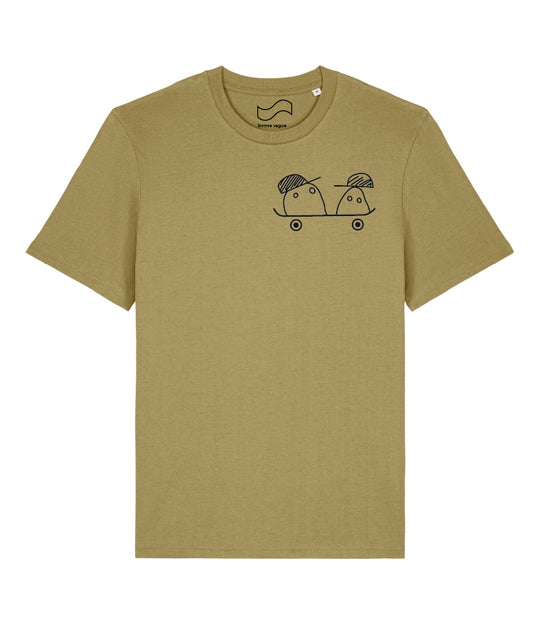 T-shirt SKATE Duo vert olive