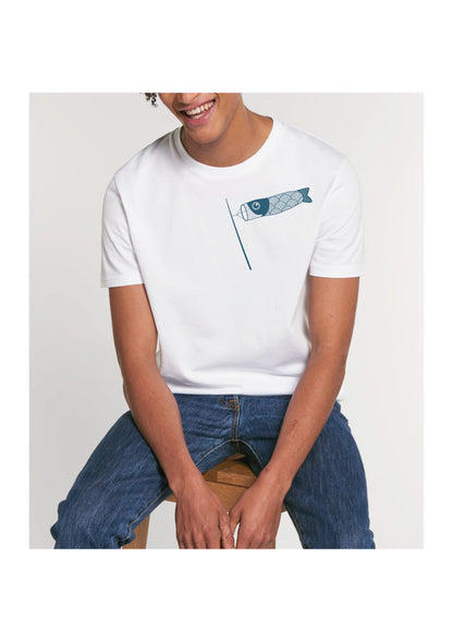 T-shirt Carpe Koi Blanc