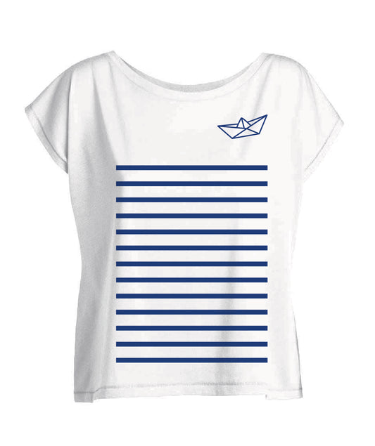 T-shirt Marinière col bateau