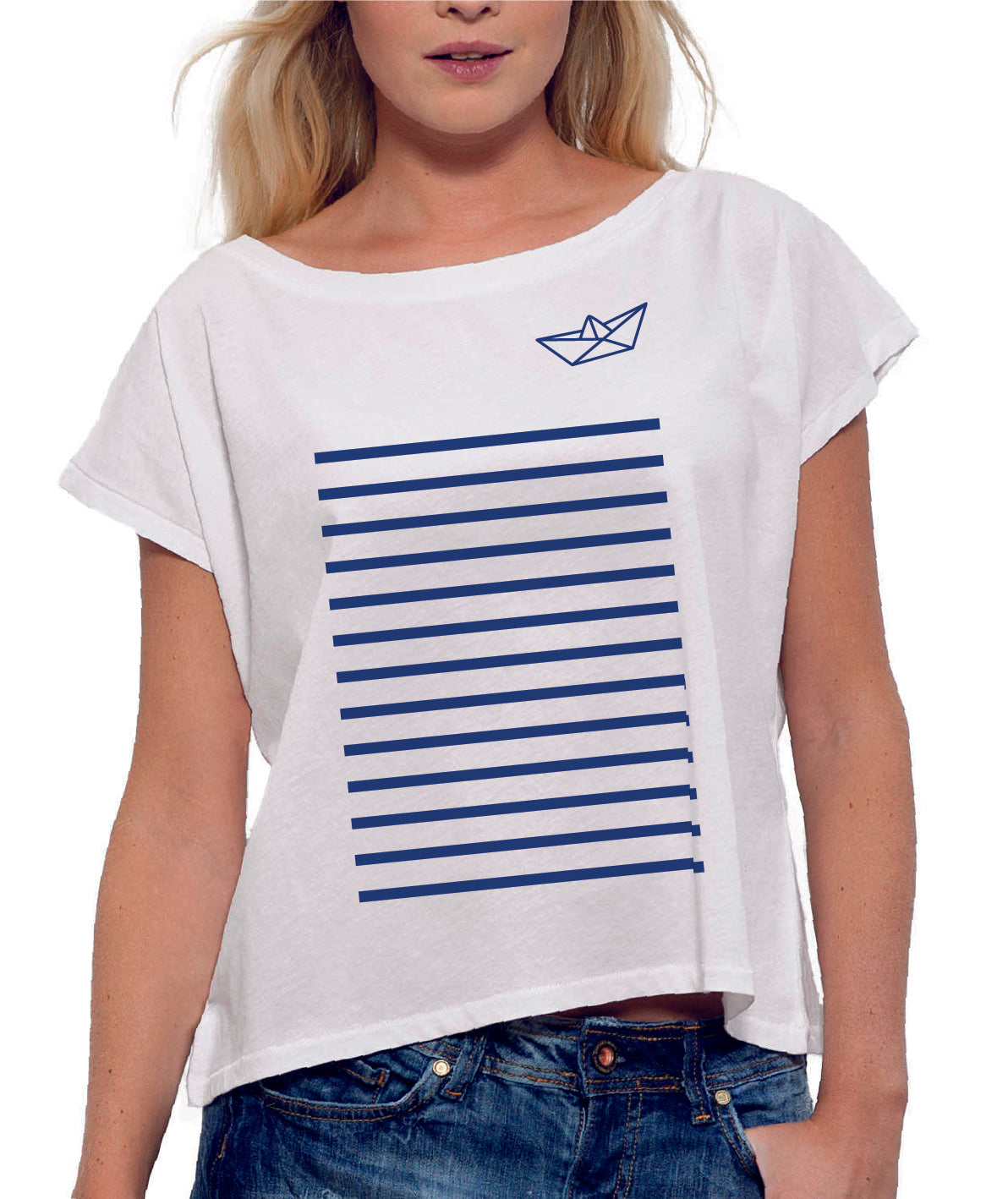 T-shirt Marinière col bateau