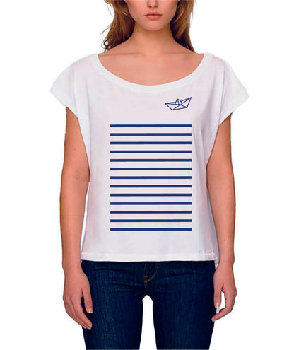 T-shirt Marinière col bateau