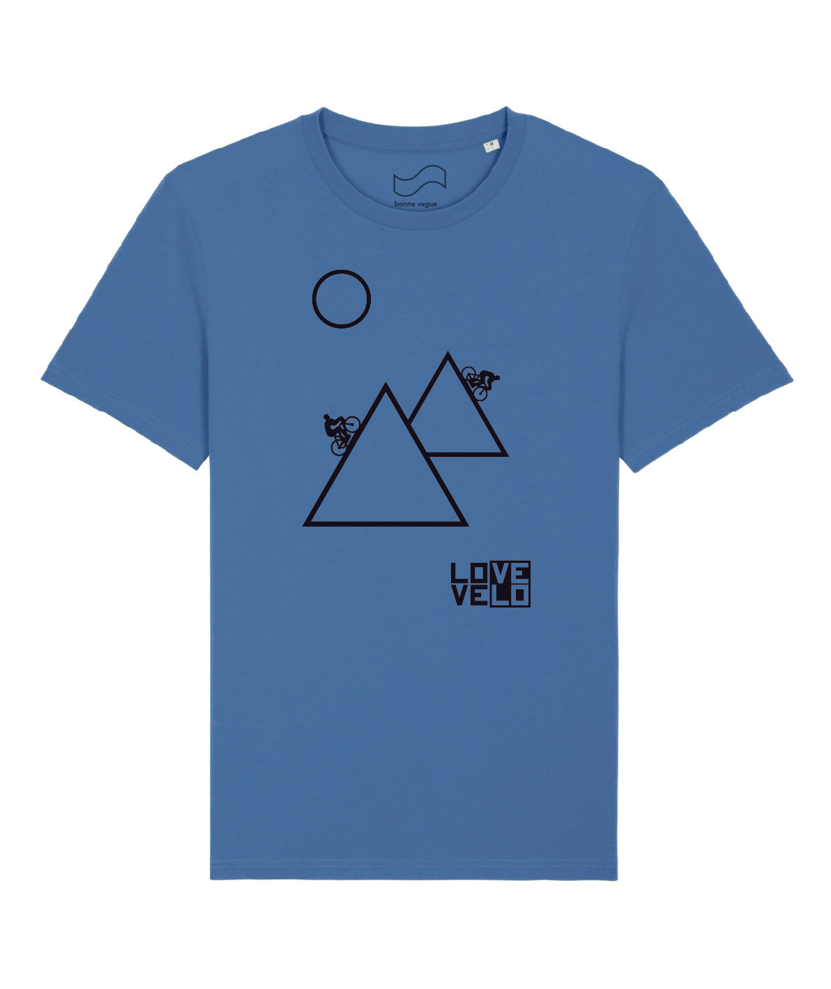 T-shirt Montagnes LOVE/VELO (bleu)