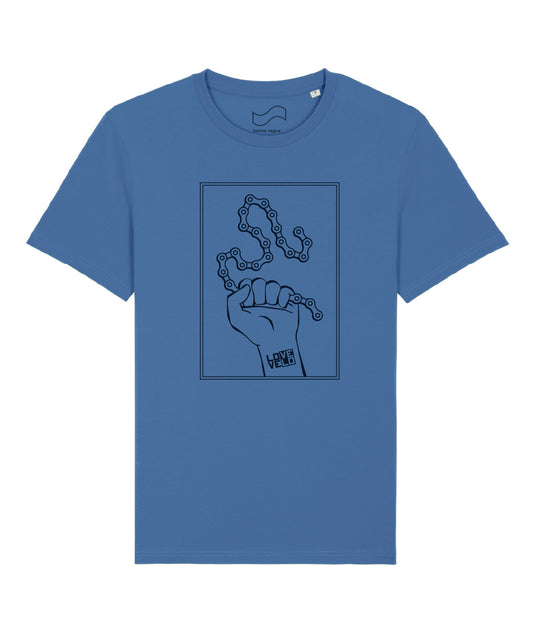 T-shirt Poing LOVE/VELO (bleu)